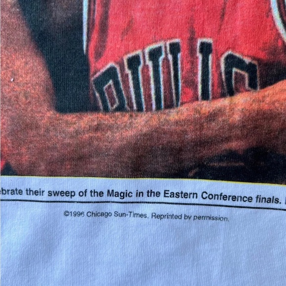 1990s Chicago Bulls Vs Magic Deadstock Shirt Large Michael Jordan - Picture 3 of 7